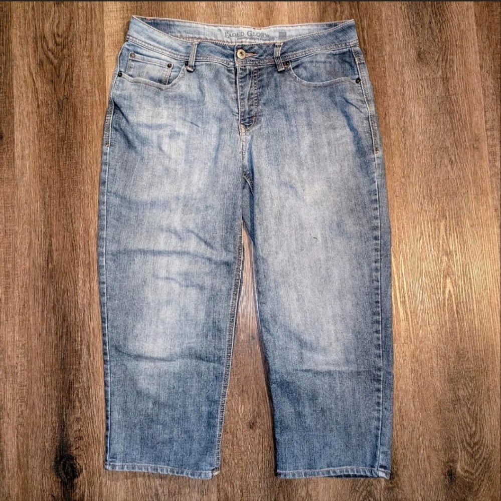 Women's Faded Glory Ankle Crop Jeans, Size 12